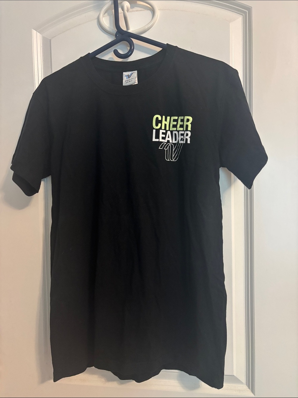 Varsity spirit Cheer Leader Black Graphic Tee